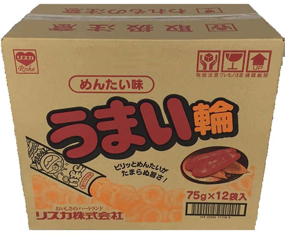 リスカ うまい輪めんたい味 75g×12袋
