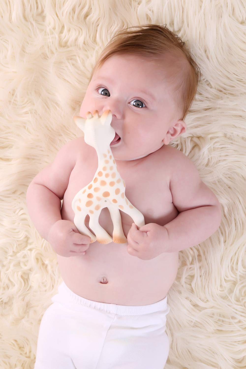 Vulli キリンのソフィー 18cm ベージュ 天然ゴム Tiny Spoon [日本正規品] 0ヵ月 0歳 人気 歯がため ベビー用品 可愛い 男の子 女の子 ギフト 赤ちゃん 誕生日プレゼント 出産祝い おもちゃ