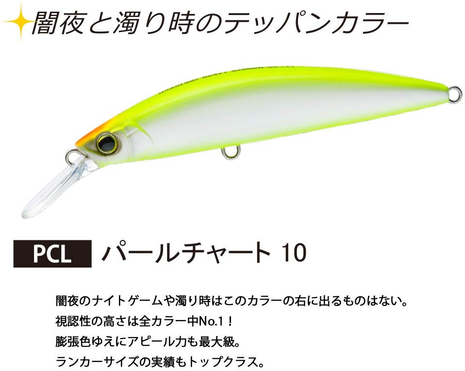 ハードコア ヘビーミノー パールチャート(110mm)