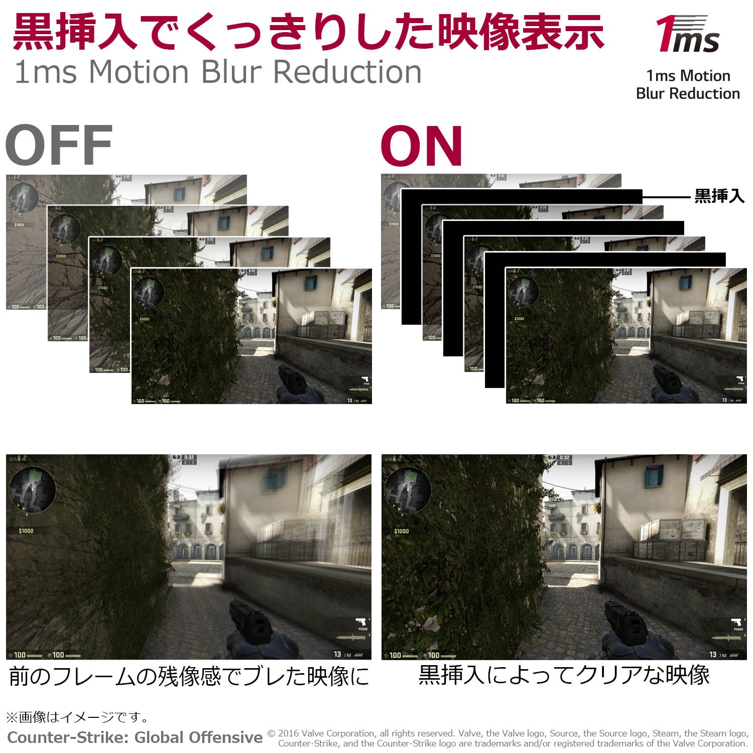 LG ゲーミング モニター ディスプレイ 24MP59G-P 23.8インチ/フルHD/IPS非光沢/1ms(MBR)/DisplayPort・HDMI・D-Sub