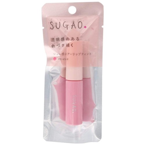 スガオ(SUGAO) ジュレ感 シアー リップティント 色づき続く ベリーピンク