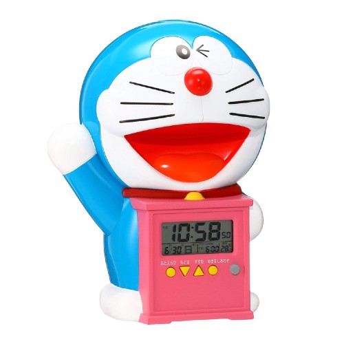 セイコー クロック 目覚まし時計 ドラえもん キャラクター型 おしゃべり アラーム デジタル 温度 表示 JF374A SEIKO