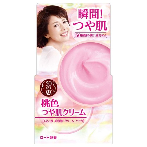 ロート製薬 50の恵エイジングケア 桃色ツヤ肌オールインワン美容クリーム 90g