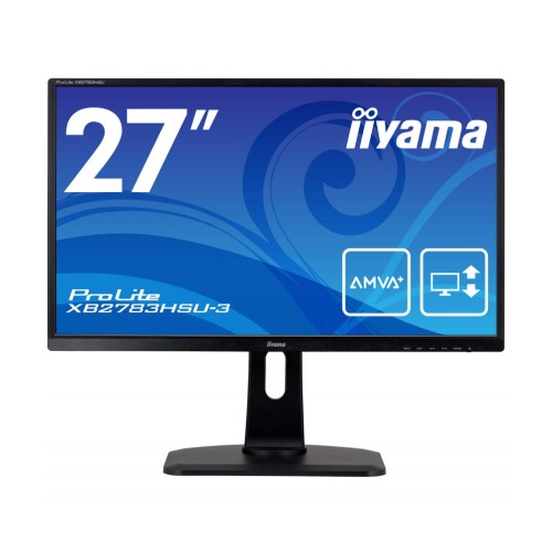 iiyama モニター ディスプレイ XB2783HSU-B3 (27インチ/フルHD(1920×1080)/AMVA+/DisplayPort,HDMI,D-sub/昇降)