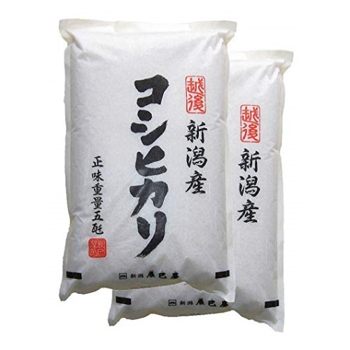 新米 新潟県産 白米 コシヒカリ 10kg（5kg×2袋）新潟辰巳屋 (産地直送米)