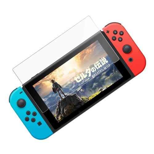 2枚入りfor Nintendo Switch 強化ガラス 保護 フィルム ブルーライト 日本硝子 硬度9H 指紋防止 スイッチ