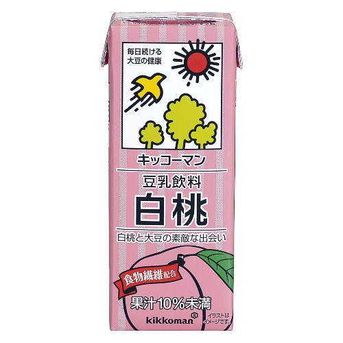 キッコーマン飲料 豆乳飲料 白桃 200ml×18本