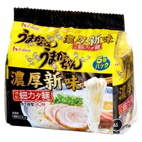【10食セット】特製細カタ麵　うまかっちゃん濃厚新味　5食パック x 2　 計10食お買い得セット