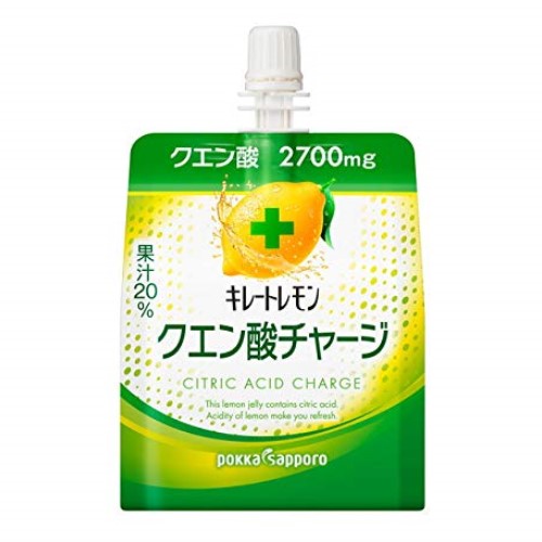 ポッカサッポロ キレートレモンクエン酸チャージゼリー １８０ｇ【６個セット】