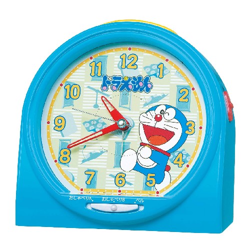 セイコー クロック 目覚まし時計 ドラえもん おしゃべり アラーム アナログ 青 CQ137L SEIKO