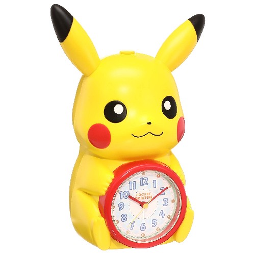 セイコー クロック 目覚まし時計 ポケットモンスター ピカチュウ キャラクター型 おしゃべり アラーム アナログ JF379A SEIKO
