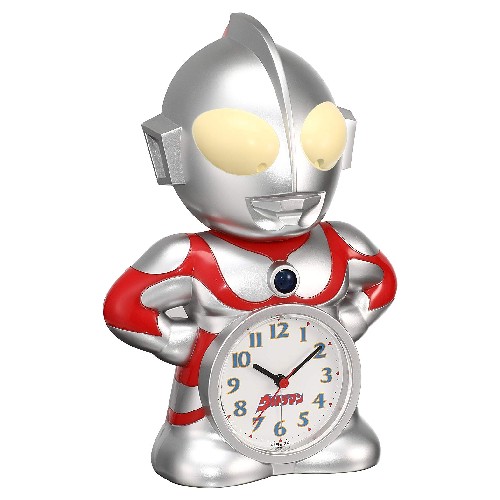 セイコー クロック 目覚まし時計 ウルトラマン キャラクター型 おしゃべり アラーム アナログ JF336A SEIKO
