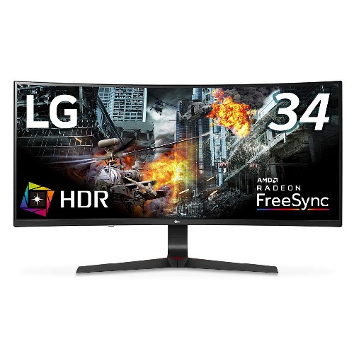 LG ゲーミング モニター 34GL750-B 34インチ/21:9 曲面 ウルトラワイド/IPSハーフグレア/144Hz/G-SYNC Compatible/HDR/DP×1,HDMI×2