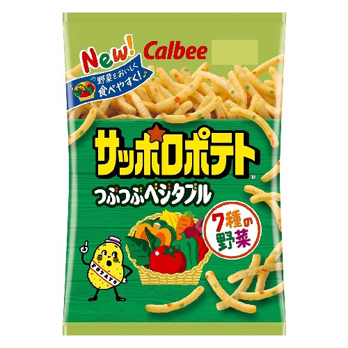 カルビー サッポロポテト つぶつぶベジタブル 85g×12袋