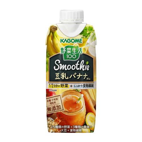カゴメ 野菜生活100 Smoothie(スムージー) 豆乳バナナミックス 330ml×12本