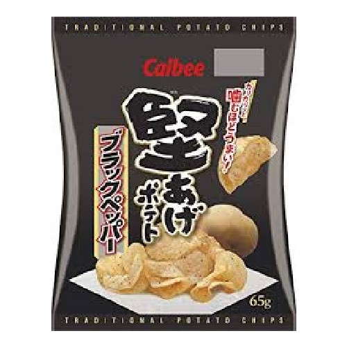 カルビー 堅あげポテト プッチ 4 ブラックペッパー 15g×4×10袋