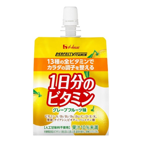 PERFECT VITAMIN 1日分のビタミンゼリー グレープフルーツ味 180g×24袋 ハウスウェルネスフーズ
