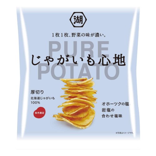 湖池屋 じゃがいも心地 オホーツクの塩と岩塩の合わせ塩味 58g×12袋