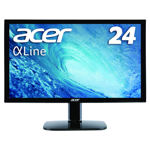 Acer モニター ディスプレイ AlphaLine 24インチ KA240Hbmidx フルHD TN HDMI DVI D-Sub スピーカー内蔵 ブルーライト軽減 VESA対応