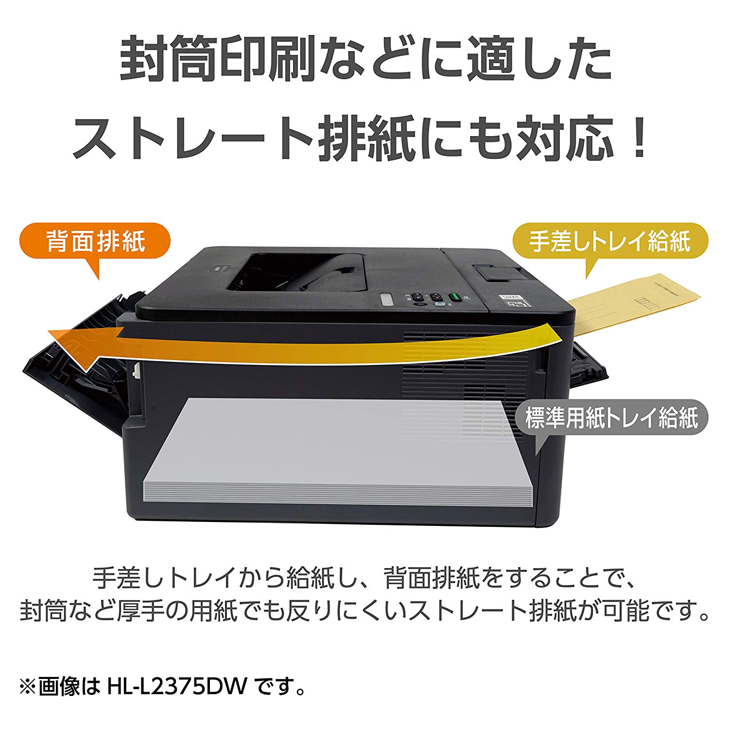 ブラザー レーザープリンター A4モノクロ HL-L2375DW (34PPM/両面印刷/有線・無線LAN/Wi-Fi Direct)