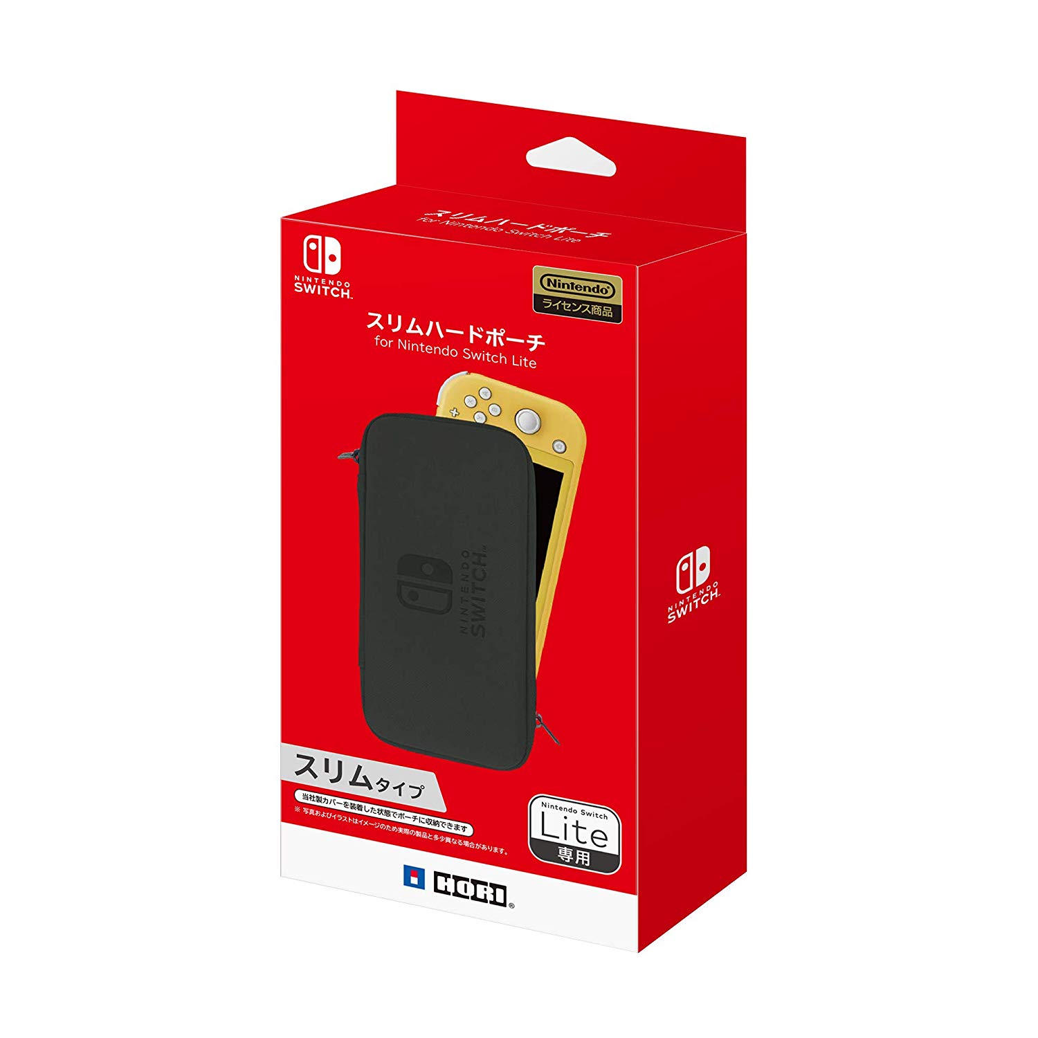 【任天堂ライセンス商品】スリムハードポーチfor Nintendo Switch Lite ブラック 【Nintendo Switch Lite対応】