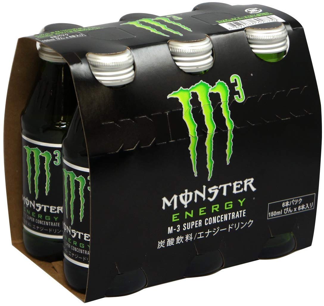 アサヒ飲料 モンスターエナジー M3 ワンウェイびん150ml×24本【×2ケース：合計48本入】