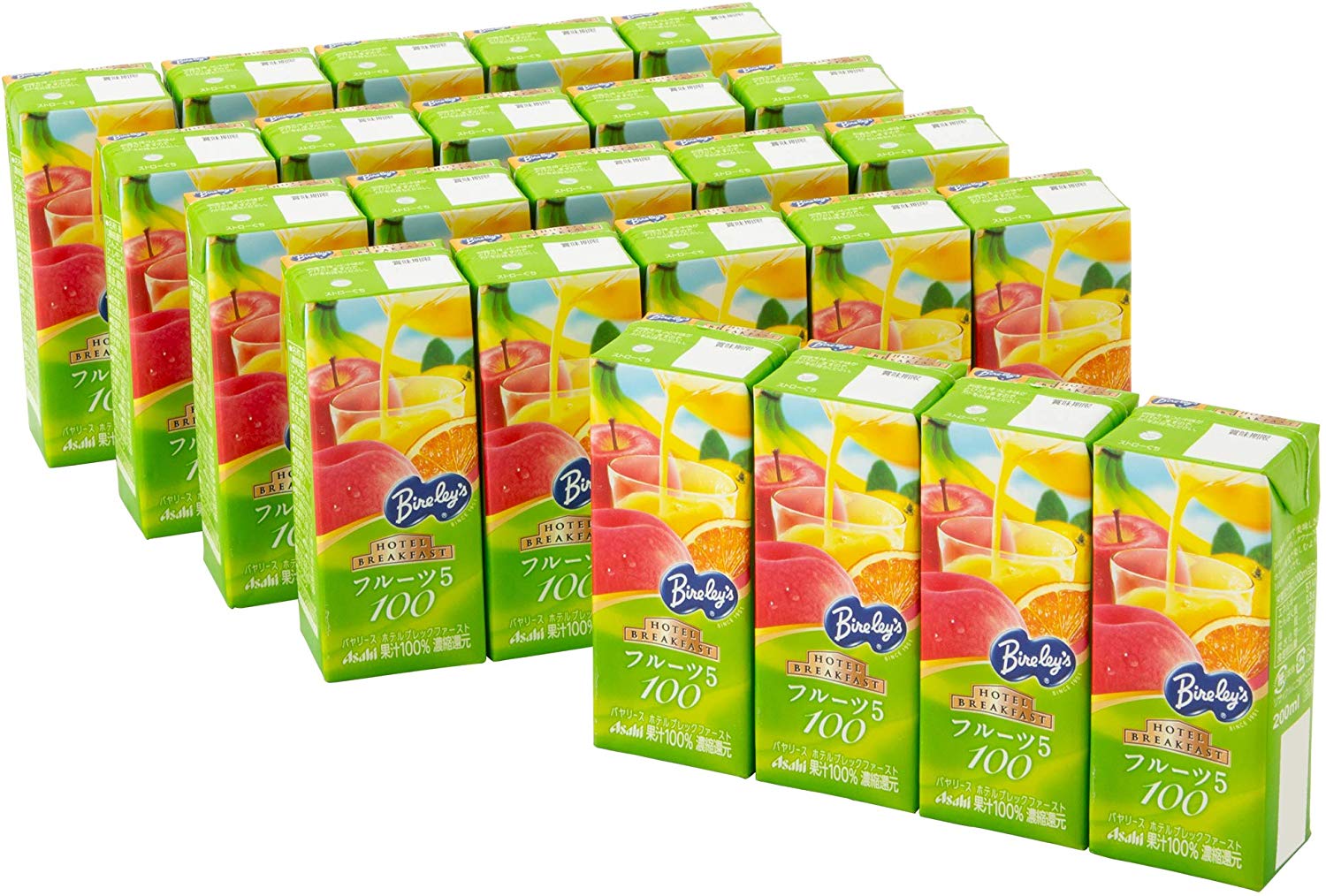 アサヒ飲料 バヤリース ホテルブレックファースト フルーツ5 100 200ml×24本